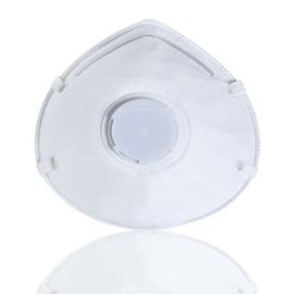 中国 低刺激性FFP1Vの防塵マスクの単一の使用流行の白い色だけ 工場