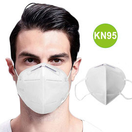 中国 伸縮性があるEarloopの半分のマスクの縦の折目の平たい箱を折るNonwoven KN95 工場